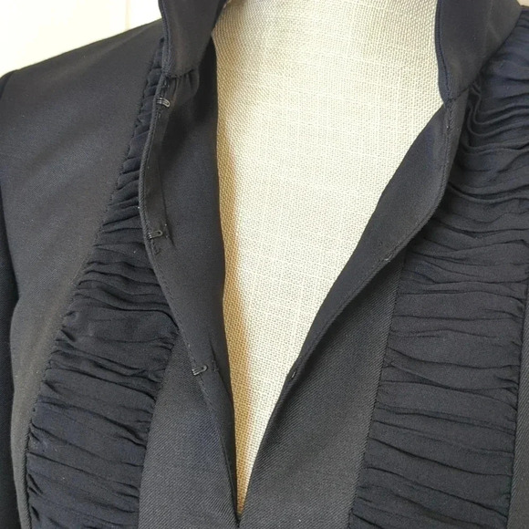 Tory Burch Black Mock Neck Three-quarter Sleeve Blouse - Picture 5 of 6